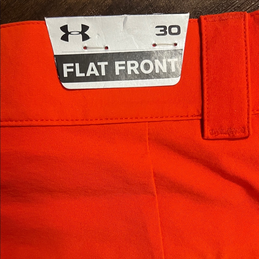 Under Armour Men's Bright Orange Athletic Shorts - Picture 4 of 6